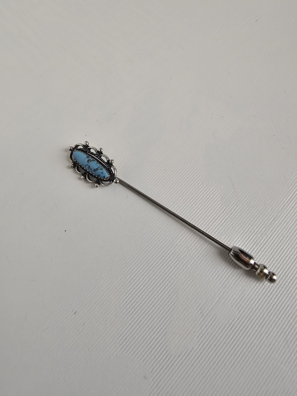 2.75 Inch Turquoise Stone Stick Pin